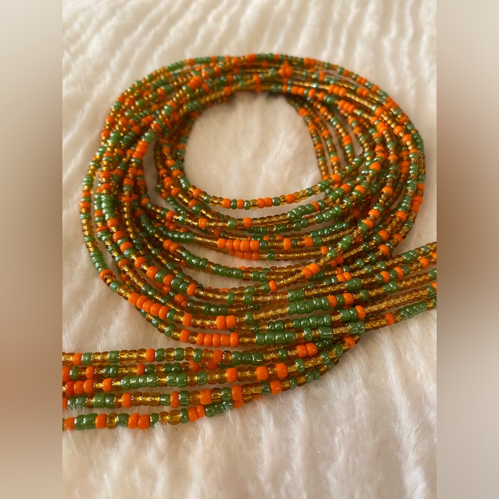 NWT “MELODY” BEGINNER 1st STAGE HANDMADE SMOOTH WAISTBEAD TIE ON UP TO 50 IN - Picture 3 of 7